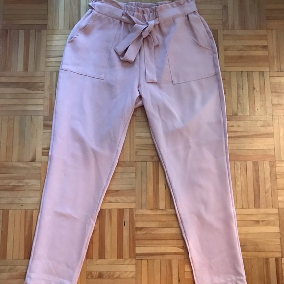 Pink paperbag pants-Size XL - Picture 2 of 7